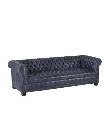 Old Hickory Tannery Esti Leather Tufted Chesterfield Sofa, 93" | Thumbnail 1