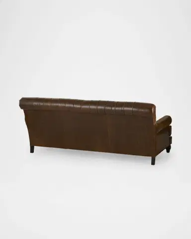 Old Hickory Tannery Bronya Tufted Leather Sofa, 86" | Thumbnail 3