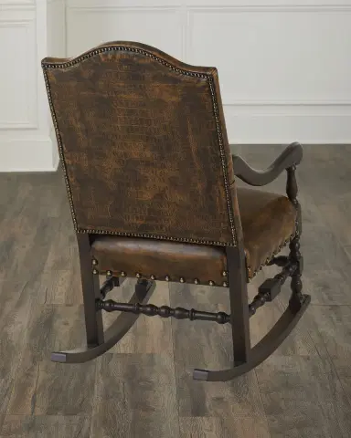 Old Hickory Tannery Scipio Leather Rocking Chair | Thumbnail 3 Old Hickory Tannery Scipio Leather Rocking Chair | Thumbnail 3