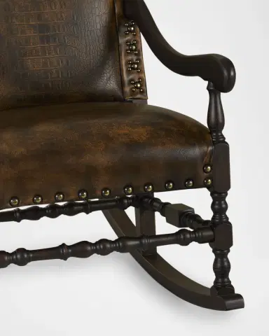 Old Hickory Tannery Scipio Leather Rocking Chair | Thumbnail 4 Old Hickory Tannery Scipio Leather Rocking Chair | Thumbnail 4