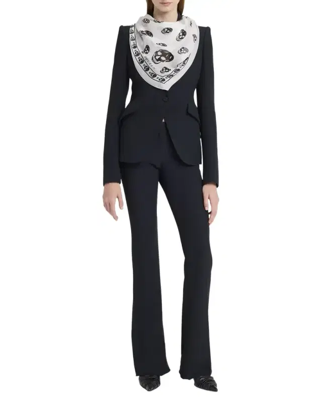 McQueen Classic Skull Silk Scarf