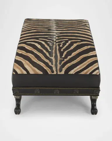 Old Hickory Tannery Zara Hair on Hide Ottoman | Thumbnail 5 Old Hickory Tannery Zara Hair on Hide Ottoman | Thumbnail 5