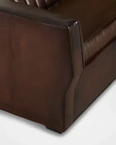 Old Hickory Tannery Ralston Channel-Tufted Leather Sofa, 84" | Thumbnail 4 Old Hickory Tannery Ralston Channel-Tufted Leather Sofa, 84" | Thumbnail 4