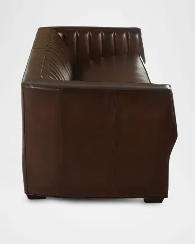 Old Hickory Tannery Ralston Channel-Tufted Leather Sofa, 84" | Thumbnail 5 Old Hickory Tannery Ralston Channel-Tufted Leather Sofa, 84" | Thumbnail 5