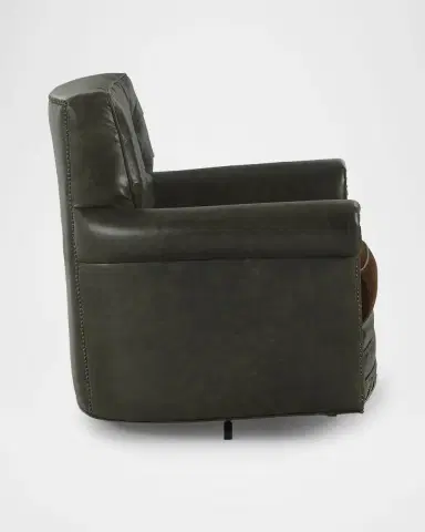 Old Hickory Tannery Elphie Leather Swivel Chair | Thumbnail 2 Old Hickory Tannery Elphie Leather Swivel Chair | Thumbnail 2