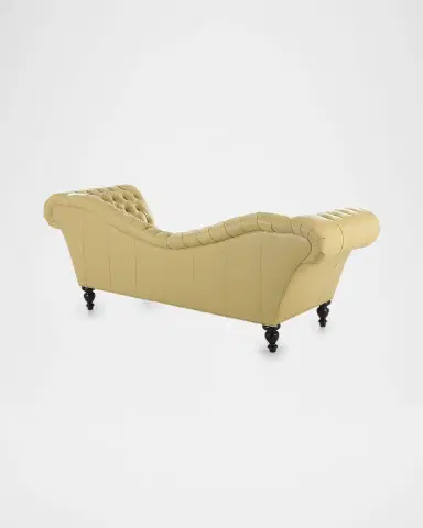 Old Hickory Tannery Talley Tufted Leather Recamier Sofa, 94" | Thumbnail 2