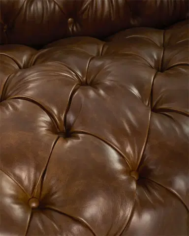 Old Hickory Tannery Mastra Leather Chesterfield Sofa, 101" | Thumbnail 5