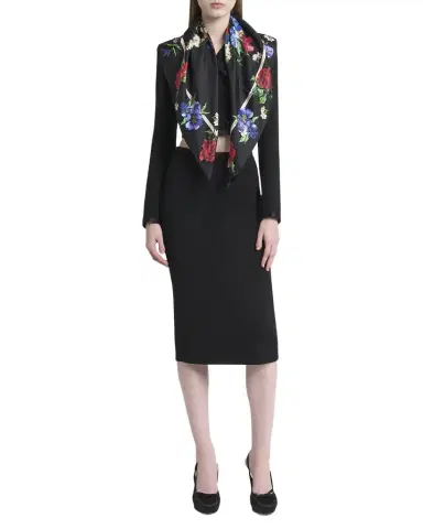 Dolce & Gabbana Floral Foulard Silk Scarf | Thumbnail 1 Dolce & Gabbana Floral Foulard Silk Scarf | Thumbnail 1