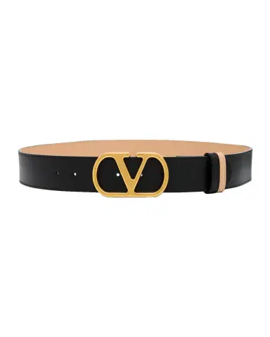 Valentino Garavani Reversible VLogo Signature Signature Leather Belt, 40mm | Thumbnail 3