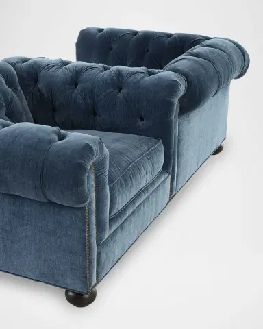 Old Hickory Tannery Anker Chesterfield Conversation Chair | Thumbnail 3 Old Hickory Tannery Anker Chesterfield Conversation Chair | Thumbnail 3