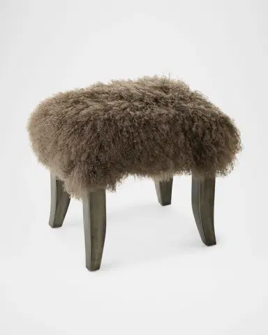Old Hickory Tannery Ella Shearling Bunching Ottoman | Thumbnail 2