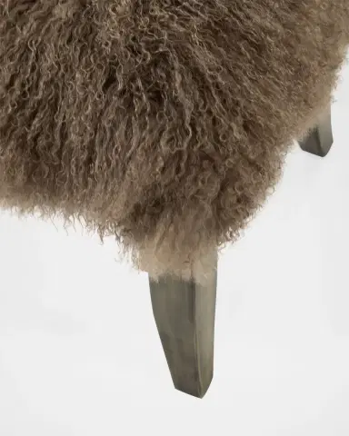 Old Hickory Tannery Ella Shearling Bunching Ottoman | Thumbnail 4