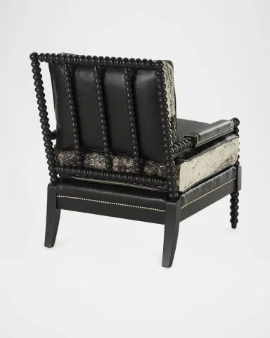 Old Hickory Tannery Percie Leather & Hair on Hide Spindle Chair | Thumbnail 3 Old Hickory Tannery Percie Leather & Hair on Hide Spindle Chair | Thumbnail 3
