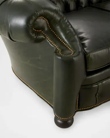 Old Hickory Tannery Julian Leather Club Sofa, 100" | Thumbnail 5 Old Hickory Tannery Julian Leather Club Sofa, 100" | Thumbnail 5