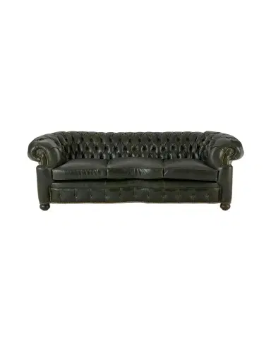Old Hickory Tannery Julian Leather Club Sofa, 100" | Thumbnail 1 Old Hickory Tannery Julian Leather Club Sofa, 100" | Thumbnail 1