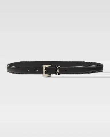Saint Laurent YSL Cintura Box Leather Belt | Thumbnail 2