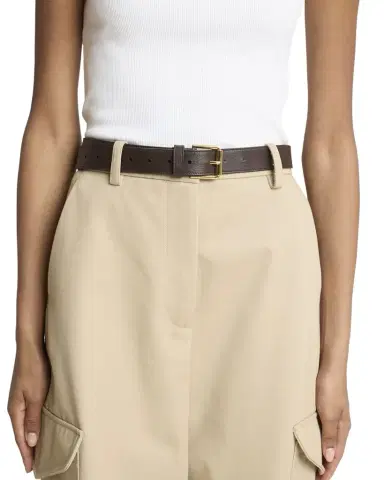 Givenchy Voyou Metal Buckle Leather Belt | Thumbnail 1 Givenchy Voyou Metal Buckle Leather Belt | Thumbnail 1