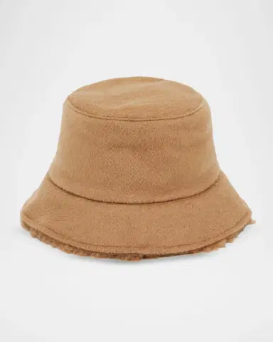 Max Mara Fiducia Reversible Camel & Teddy Cloche Hat | Thumbnail 3 Max Mara Fiducia Reversible Camel & Teddy Cloche Hat | Thumbnail 3