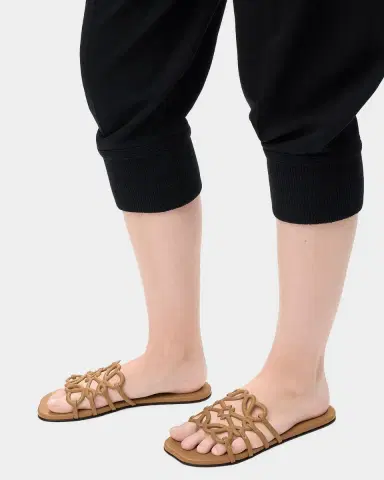 Loewe x Paula's Ibiza Petal Leather Anagram Slide Sandals | Thumbnail 2