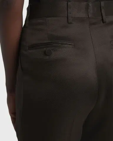 Tom Ford Sharp Grain De Poudre Straight-Leg Trousers | Thumbnail 4 Tom Ford Sharp Grain De Poudre Straight-Leg Trousers | Thumbnail 4