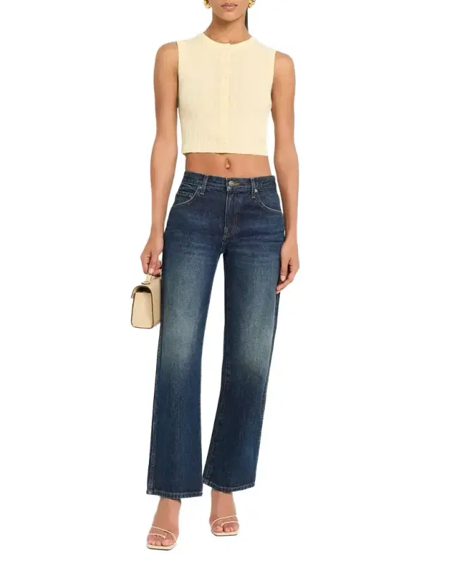 A.L.C. Lottie Button-Front Top