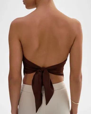 LAMARQUE Baila Strapless Scarf Top | Thumbnail 4 LAMARQUE Baila Strapless Scarf Top | Thumbnail 4