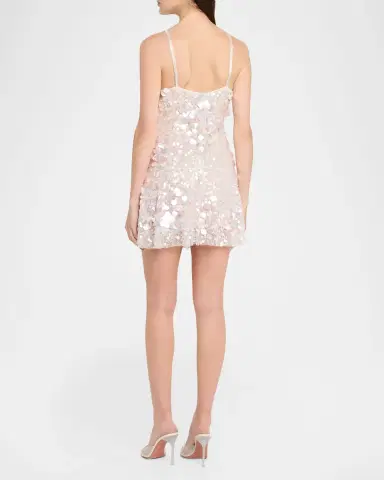 LoveShackFancy Liria Sequined Mini Dress | Thumbnail 2 LoveShackFancy Liria Sequined Mini Dress | Thumbnail 2
