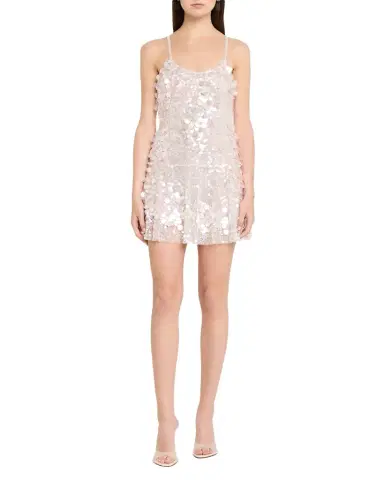 LoveShackFancy Liria Sequined Mini Dress | Thumbnail 1 LoveShackFancy Liria Sequined Mini Dress | Thumbnail 1