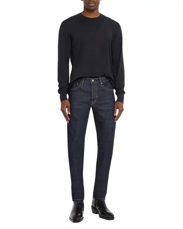 TOM FORD Men 's Lyocell and Cotton Long-Sleeve T-Shirt