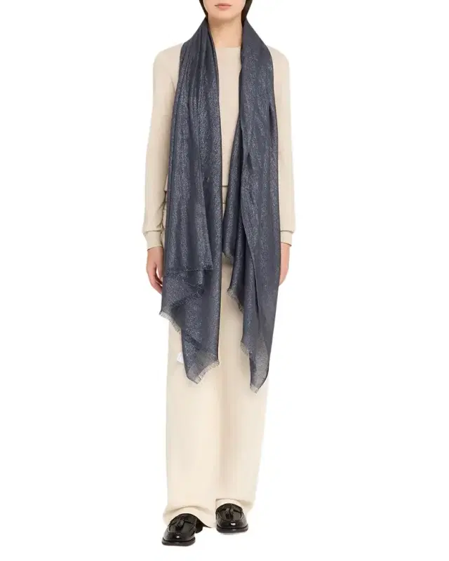 Brunello Cucinelli Sparkling Cashmere and Silk Scarf
