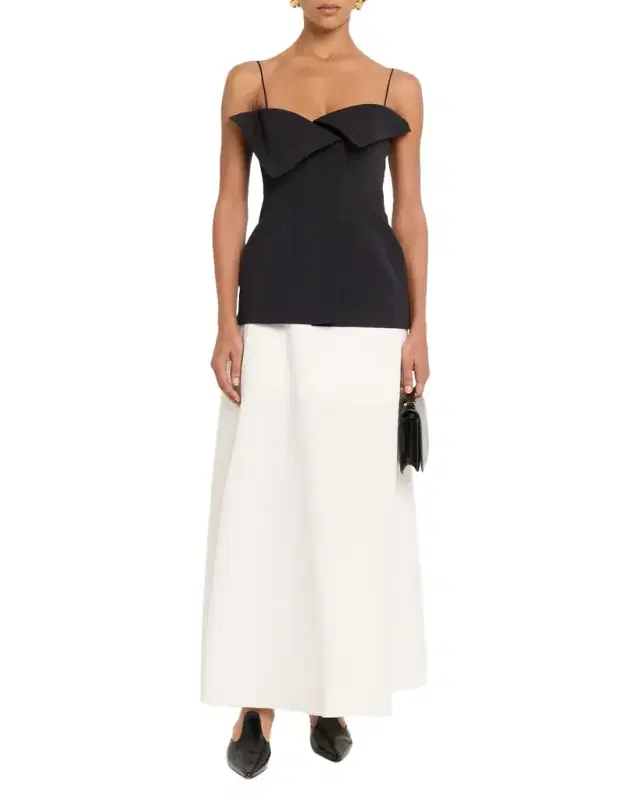 Sola Cotton-Silk Bustier Top