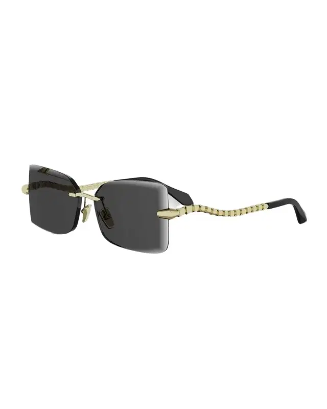 BVLGARI Serpenti 51mm Metal Rectangular Sunglasses