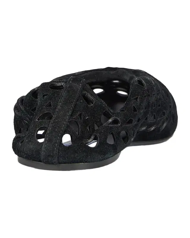 ALAÏA Neo Vienne Suede Slippers
