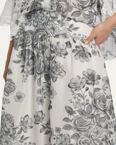Kobi Halperin Lidia Floral-Print Midi Skirt | Thumbnail 4