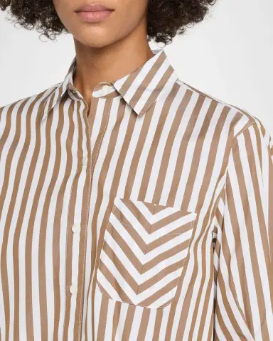rag & bone Lucia Striped Cotton Poplin Shirt | Thumbnail 4