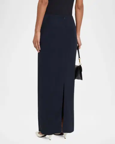 Lafayette 148 New York Straight Viscose-Silk Maxi Skirt | Thumbnail 2