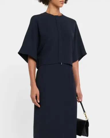 Lafayette 148 New York Straight Viscose-Silk Maxi Skirt | Thumbnail 3