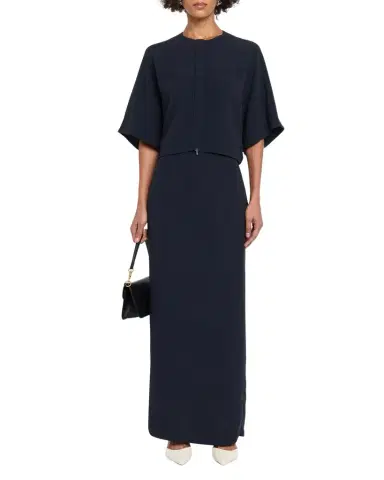 Lafayette 148 New York Straight Viscose-Silk Maxi Skirt | Thumbnail 1