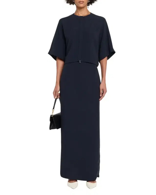 Lafayette 148 New York Straight Viscose-Silk Maxi Skirt