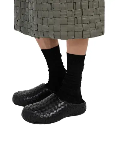 Bottega Veneta Men's Klog Intrecciato Leather Mules | Thumbnail 1