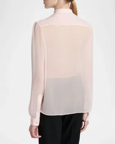 Tom Ford Chiffon Micro Pleated Top | Thumbnail 2