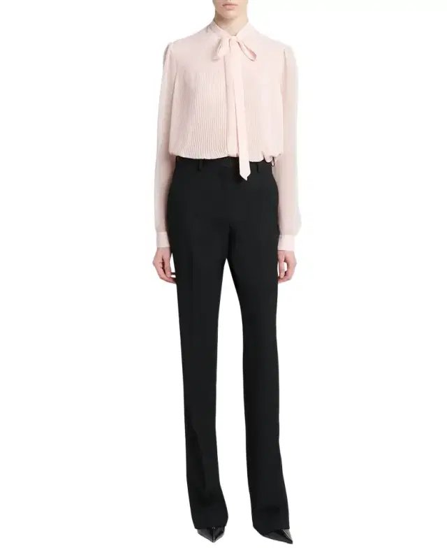 TOM FORD Chiffon Micro Pleated Top