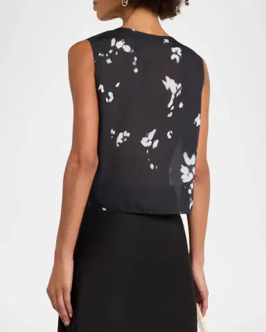 Theory Sleeveless Button-Front Top | Thumbnail 2