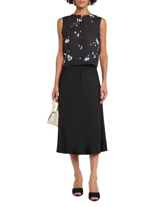 Theory Sleeveless Button-Front Top