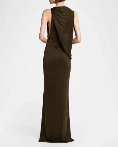 Tom Ford Cowl-Neck Draped Column Gown | Thumbnail 2 Tom Ford Cowl-Neck Draped Column Gown | Thumbnail 2
