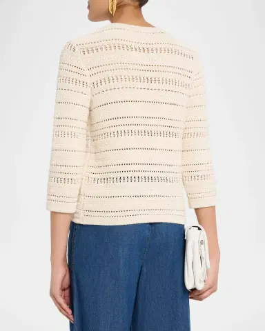 Veronica Beard Bellingham Stripe Knit Cardigan | Thumbnail 2