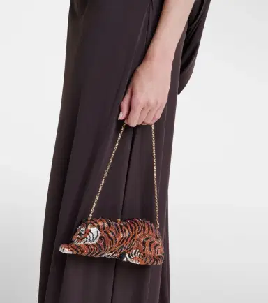 Judith Leiber Couture Wildcat Small crystal-embellished clutch | Thumbnail 4 Judith Leiber Couture Wildcat Small crystal-embellished clutch | Thumbnail 4