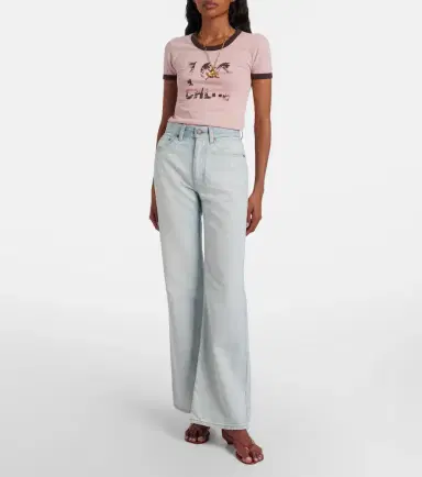 Chloe Chloé Printed cotton T-shirt | Thumbnail 3