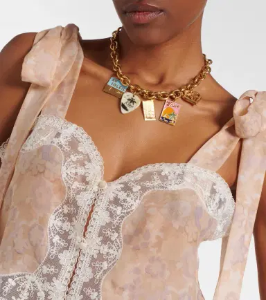 Chloé Chloé Floral lace-trimmed silk top | Thumbnail 5