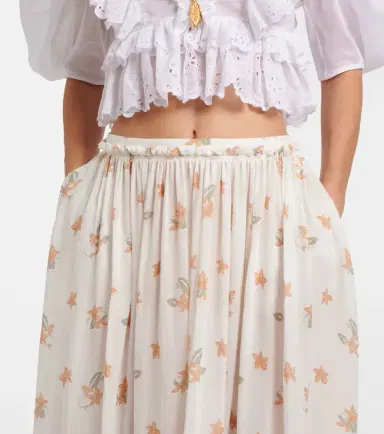 Chloe Chloé Floral silk maxi skirt | Thumbnail 2 Chloe Chloé Floral silk maxi skirt | Thumbnail 2